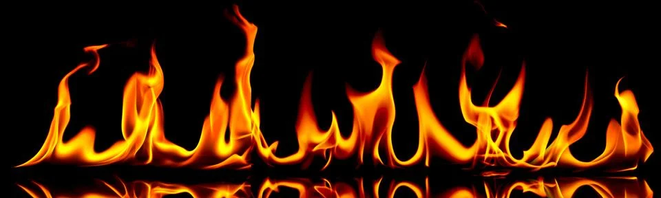Fire and flames. Stock Photos