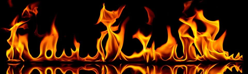 Fire and flames. Stock Photos