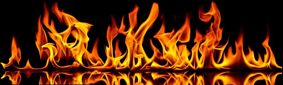 Fire and flames. Stock Photos
