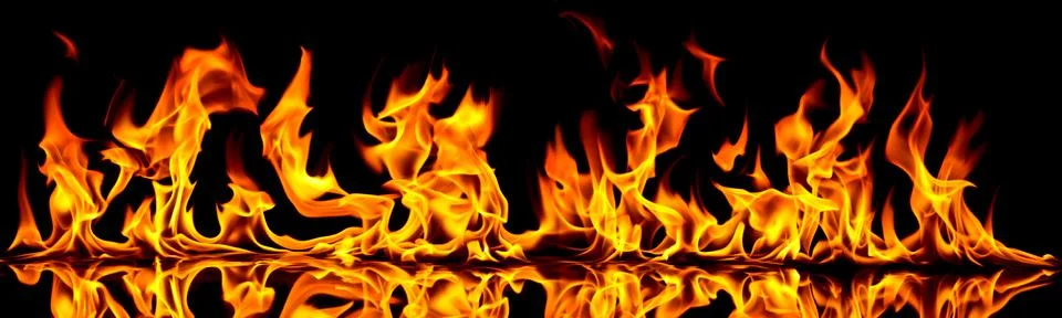 Fire and flames. Фото