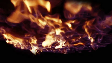 Fire And Flames shot by high speed camera Video stock 104812832