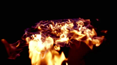 Fire And Flames shot by high speed camera Vidéo 104812987