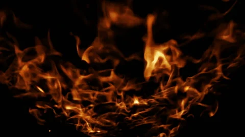 Fire And Flames shot by high speed camera Stock Footage 104813208