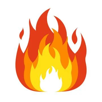 Fire and flames vector design Stock Illustration