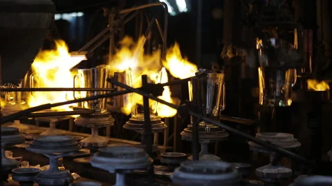 Fire and glass Stock Footage 171600858