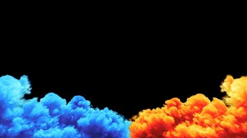 Fire and Ice Concept Design. 3d illustration, A dynamic visualize 4K video 스톡 사진