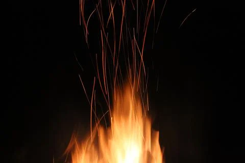 The fire and the lapilli Stock Photos