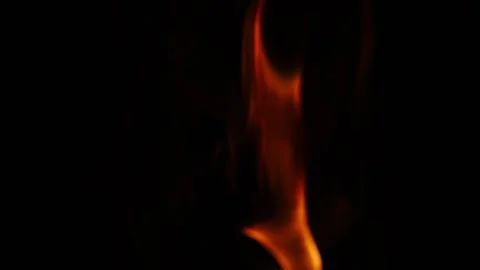 Fire and live flames of burning material catched in slow motion 스톡 동영상 320848319