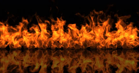 Fire and Mirror 4k Stock Footage 182820717