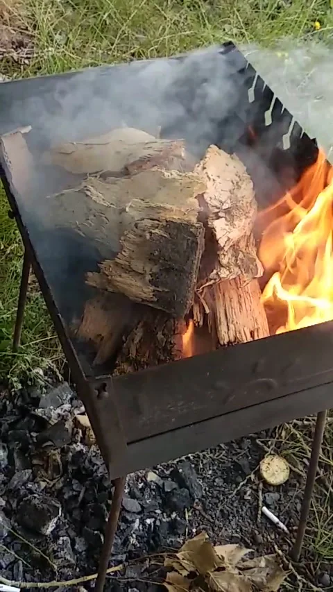 Fire and smoke Video stock 233992829