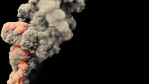 Fire and smoke Stock Footage 236247378