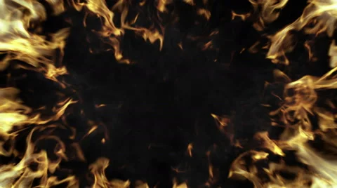 Fire and Smoke Frame Stock Footage 68684755