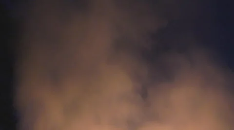 Fire and smoke in the night Stock Footage 62928203
