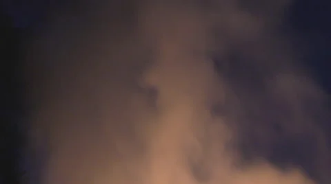 Fire and smoke in the night Stock Footage 62928825