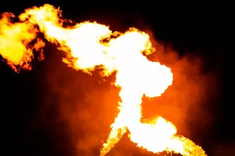 Fire and smoke Stock-Fotos