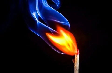 Fire and smoke Stock Photos