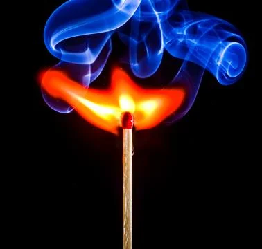 Fire and smoke Stock Photos