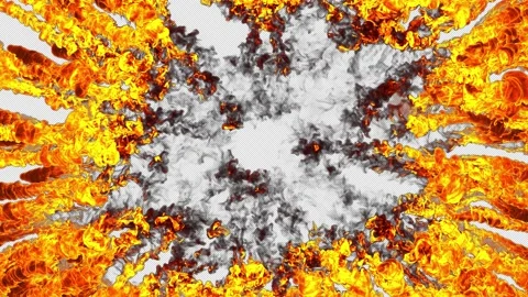 Fire And Smoke Shockwave Explosion Video stock 157367825