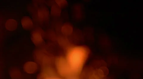 Fire and sparks bokeh tracking Stock Footage 38059799