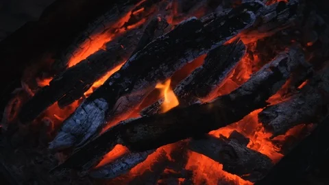 Fire and sparks in the dark Stock Footage 118233738