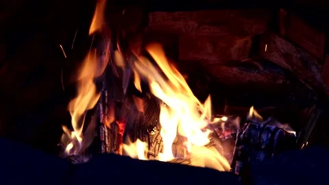 Fire and Sparks Stock Footage 134822311