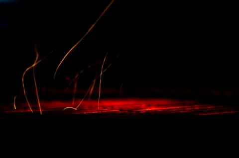Fire and sparks Stock Photos