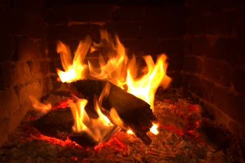 Fire and tree Stock Photos