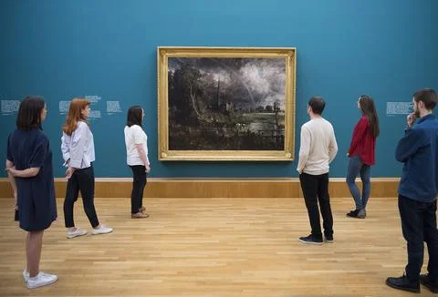 Fire and Water a display of Constable and Turner at Tate Britain, London, United Stock Photos