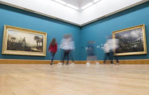 Fire and Water a display of Constable and Turner at Tate Britain, London, United Stock Photos