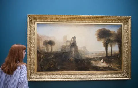 Fire and Water a display of Constable and Turner at Tate Britain, London, United Stock Photos