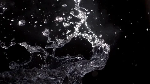 Fire and Water. Slow movement of fire and water. Fire and water collide  Stock Footage 76893773