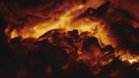 Fire and Wood Coal Video stock 150697128