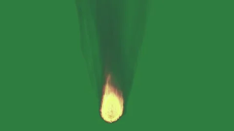 Fire Animated On Green Screen Chroma Key Background Stock Footage 338011401