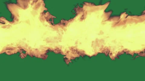 Fire Animated Isolated Green Screen Stock Video Stock Footage 338015576