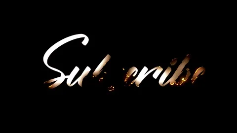 Fire animated Subscribe. Subscribe interactive video. Vídeo Stock 316502278
