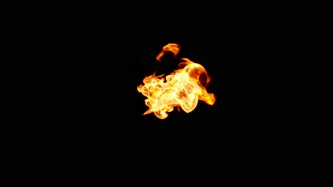 Fire Animation on back ground Stock Footage 236079271