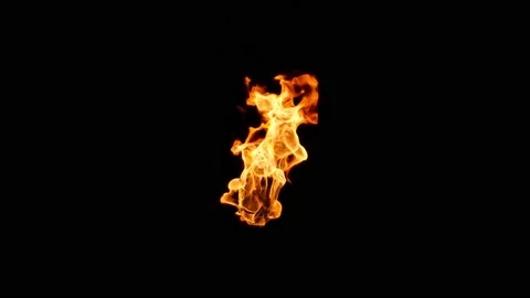 Fire Animation on back ground Stock Footage 236079272