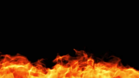 Fire Animation design on black background. Overlay on background. 3D Illustratio Stock Footage 220294751