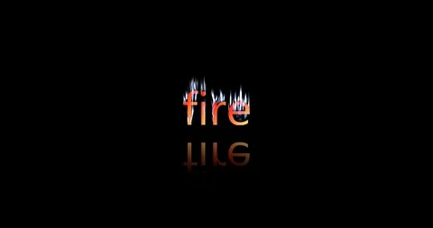 Fire Animation Stock Footage 128700068
