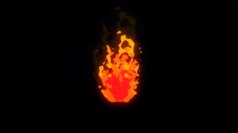 Fire animation Stock Footage 247042573
