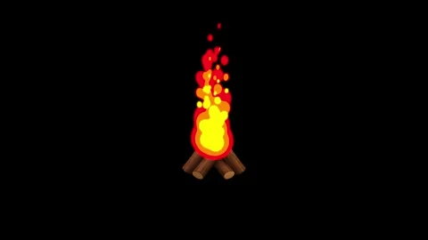 Fire Animation Stock Footage 341837875