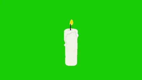 Fire animation on green screen background Stock Footage 334417746