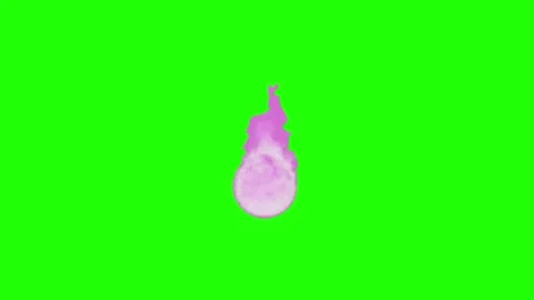 Fire Animation Green Screen Background Stock Footage 337197536