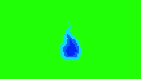 Fire Animation Green Screen Background Stock Footage 337197552
