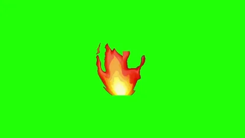 Fire Animation Green Screen Background 库存影片 337197562