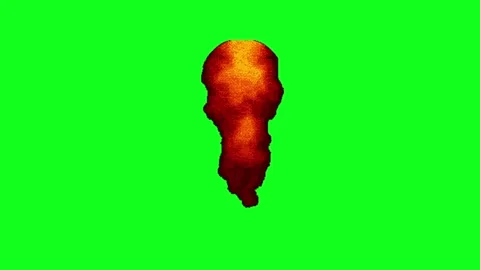 Fire animation on green screen Vidéo 330216951