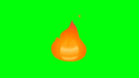 Fire Animation Green Screen Overlay Effect Видео 337924112