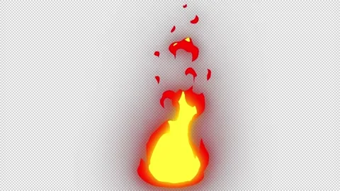 Fire animation with transparent backgrou... | Stock Video | Pond5