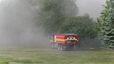 Fire apartment building Stock Footage 147675877