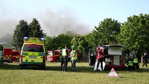 Fire apartment building Vidéo 147675881